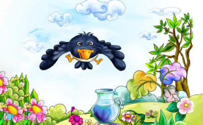 تصویر داستان کلاغ باهوش