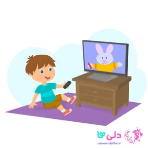 تماشای کارتون برای کودک