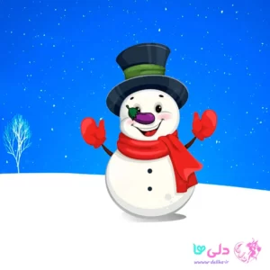 تاتا آدم برفی با بینی بنفش